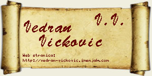 Vedran Vicković vizit kartica